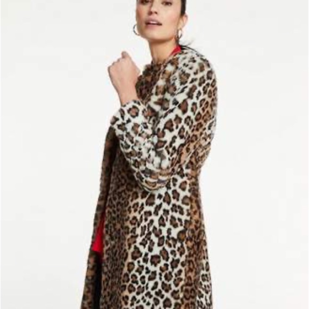 Ann Taylor Leopard Print Women's Coat